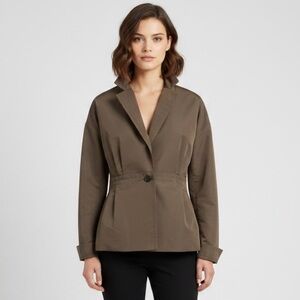 Vintage Lida Baday Brown Peplum Blazer - 8, Canadian designer 🇨🇦